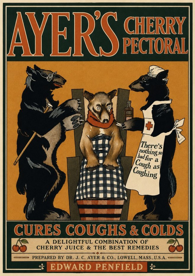 Edward Penfield Ayer's Cherry Pectoral No4 - Póster