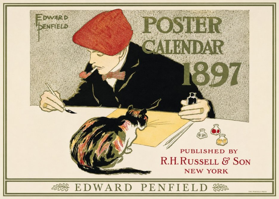 Edward Penfield Poster Calendar 1897 No1 - Póster