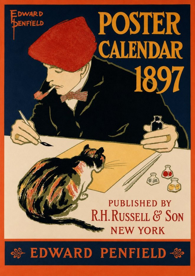 Edward Penfield Poster Calendar 1897 No2 - Póster