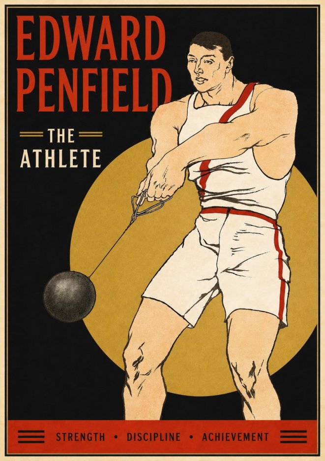 Edward Penfield The Athlete No5 - Póster