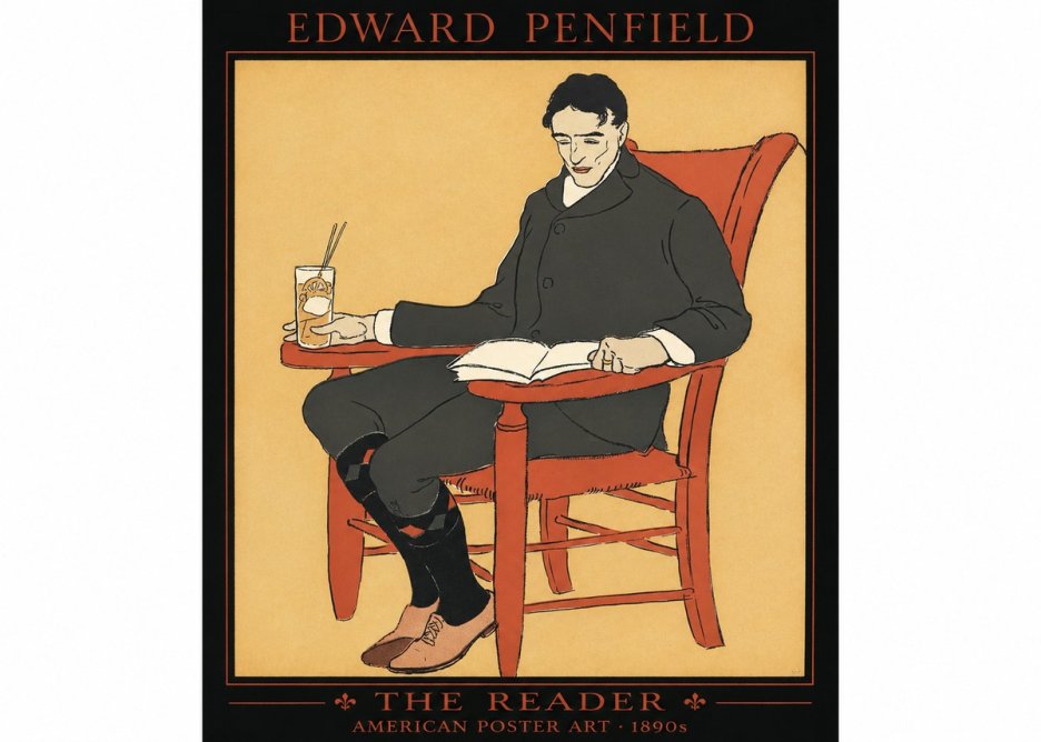 Edward Penfield The Reader II No1 - Póster