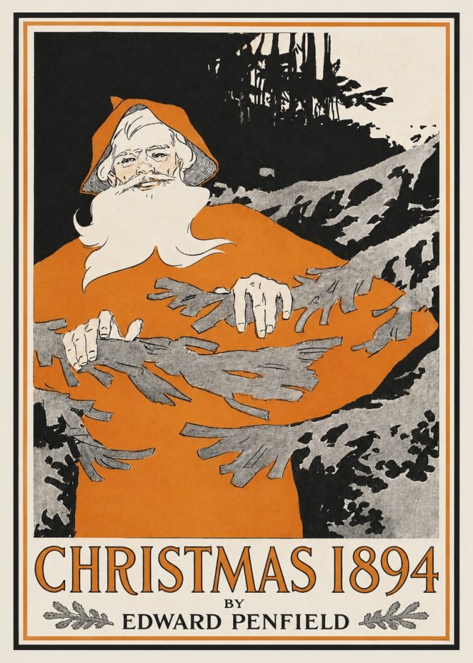 Edward Penfield Christmas 1894 No2 - Póster