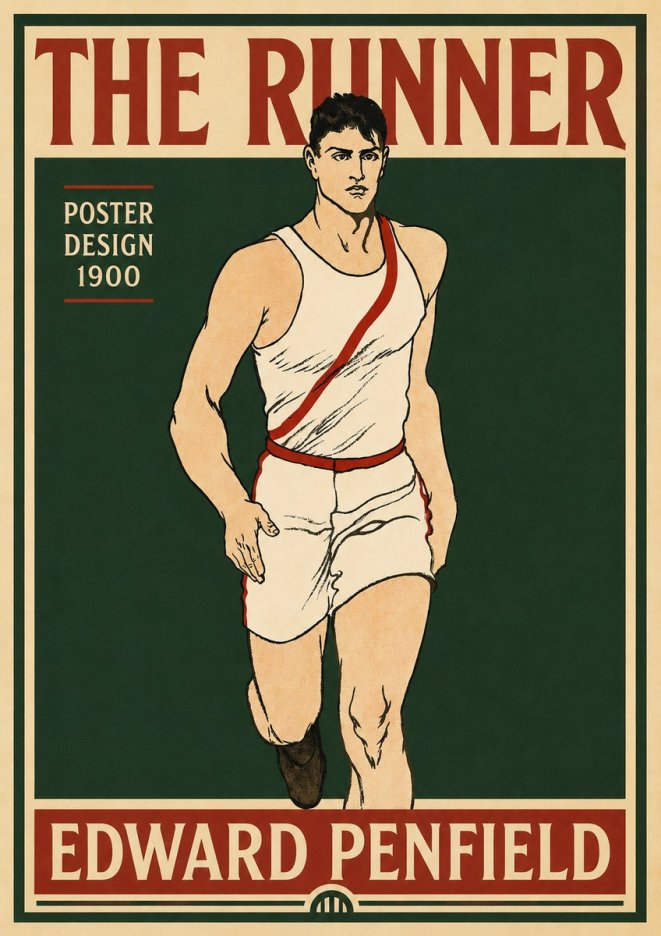Edward Penfield The Runner No5 - Póster
