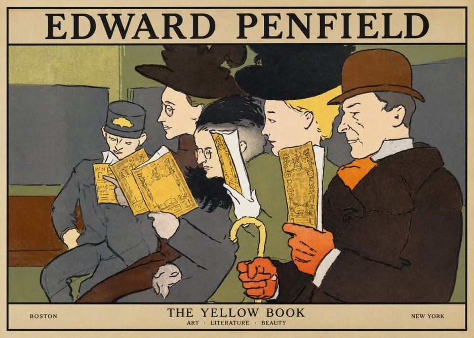Edward Penfield The Yellow Book II No1 - Póster