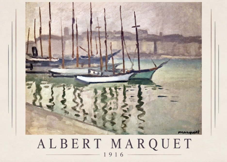 Albert Marquet Le Port Du Havre No1 - Póster