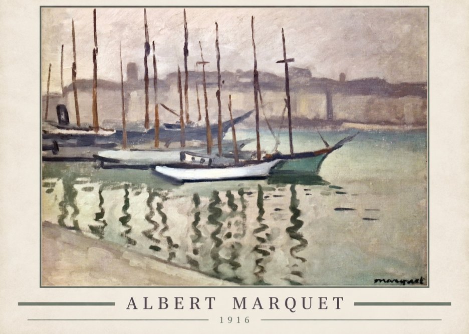 Albert Marquet Le Port Du Havre No3 - Póster