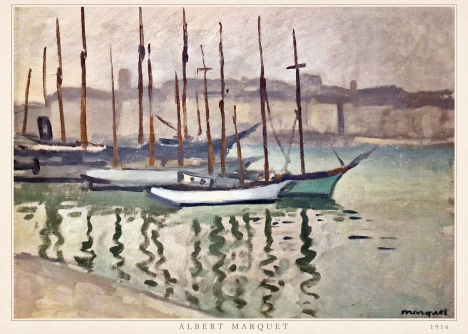 Albert Marquet Le Port Du Havre No6 - Póster