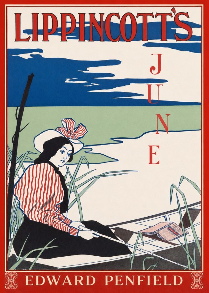 Edward Penfield Lippincott's June No1 - Póster