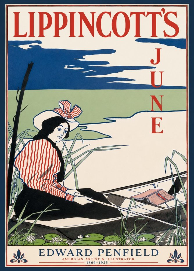 Edward Penfield Lippincott's June No3 - Póster