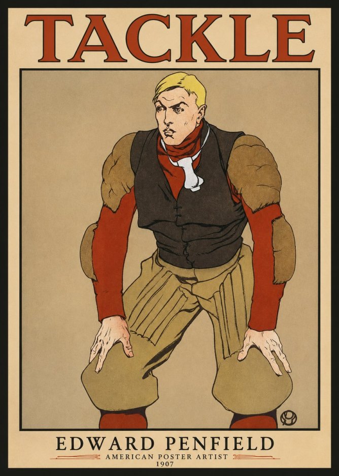 Edward Penfield Tackle No1 - Póster