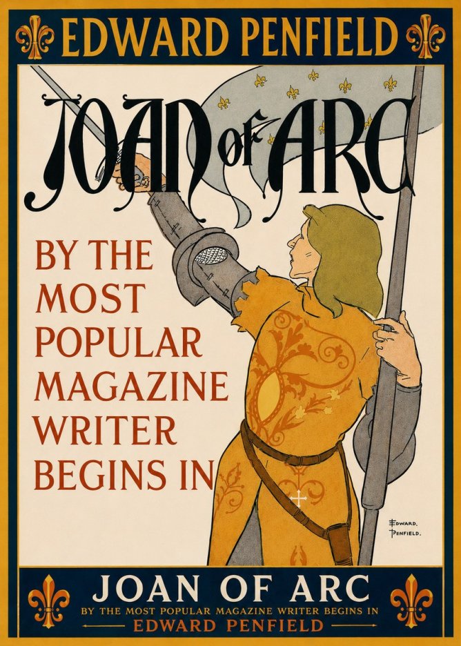 Edward Penfield Joan of Arc No5 - Póster