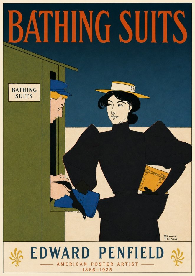Edward Penfield Bathing Suits No4 - Póster