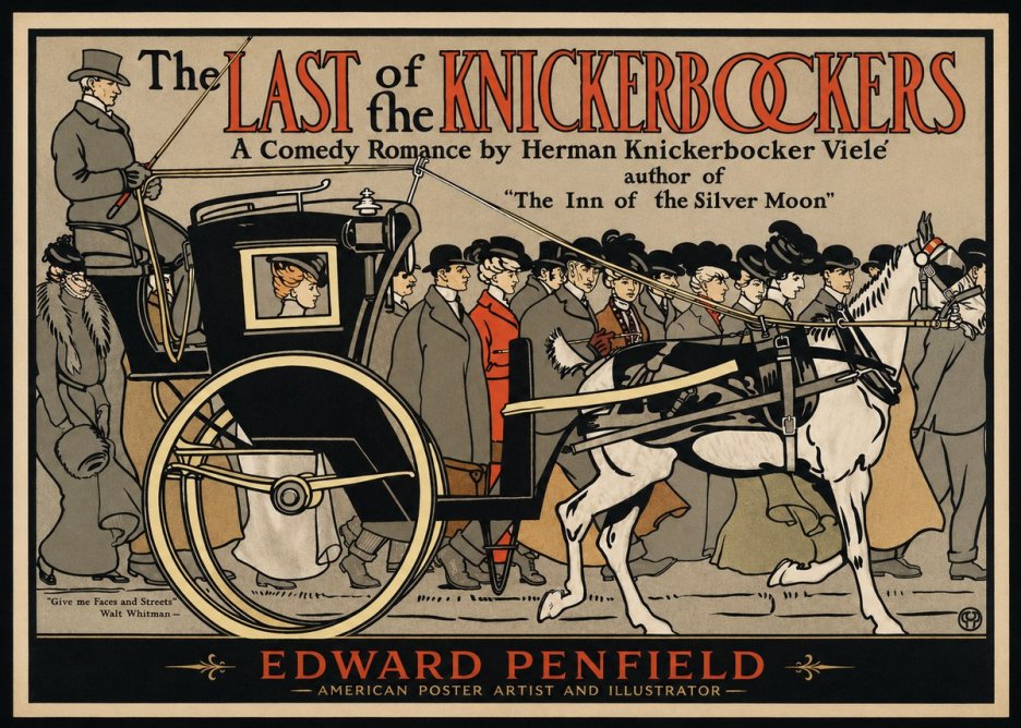 Edward Penfield The Last of the Knickerbockers No1 - Póster