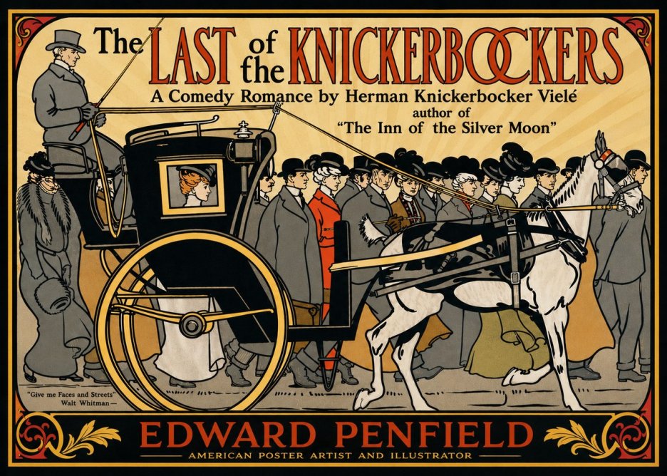 Edward Penfield The Last of the Knickerbockers No4 - Póster