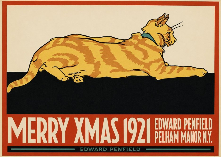 Edward Penfield Merry Xmas 1921 No2 - Póster