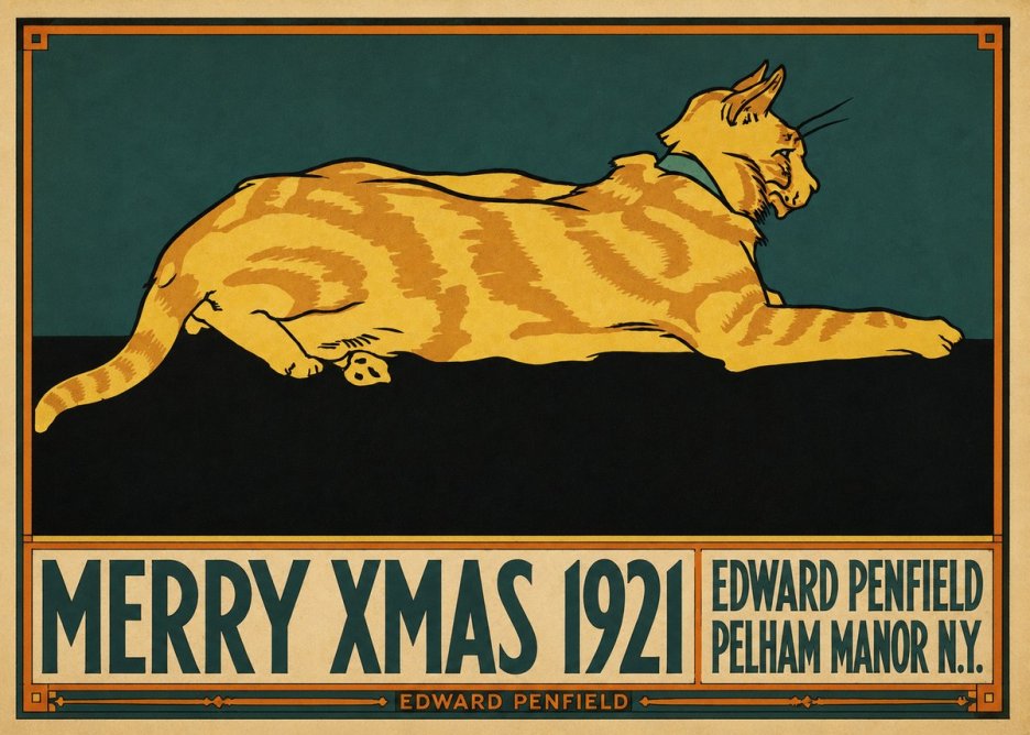 Edward Penfield Merry Xmas 1921 No3 - Póster