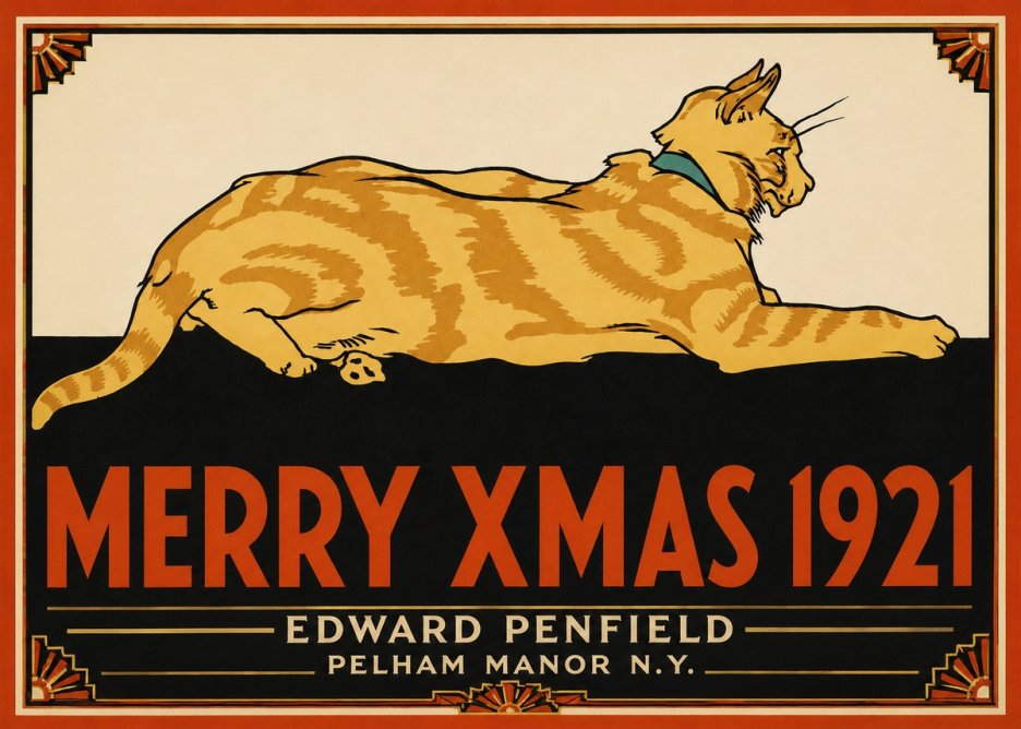 Edward Penfield Merry Xmas 1921 No5 - Póster