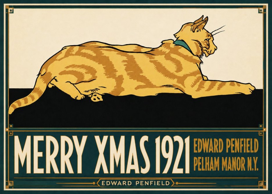 Edward Penfield Merry Xmas 1921 No6 - Póster