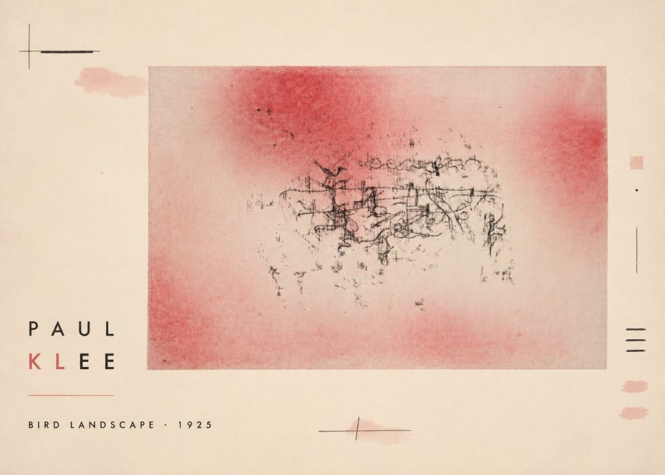 Paul Klee Bird Landscape No2 - Póster