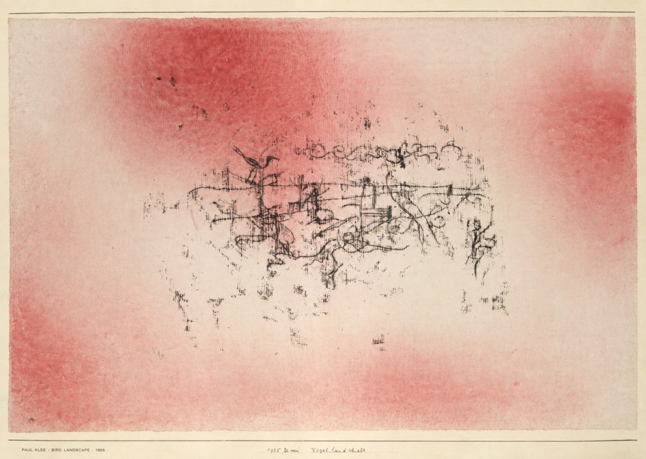 Paul Klee Bird Landscape No6 - Póster