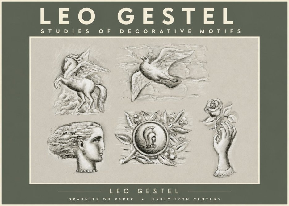 Leo Gestel Studies of Decorative Motifs No2 - Póster
