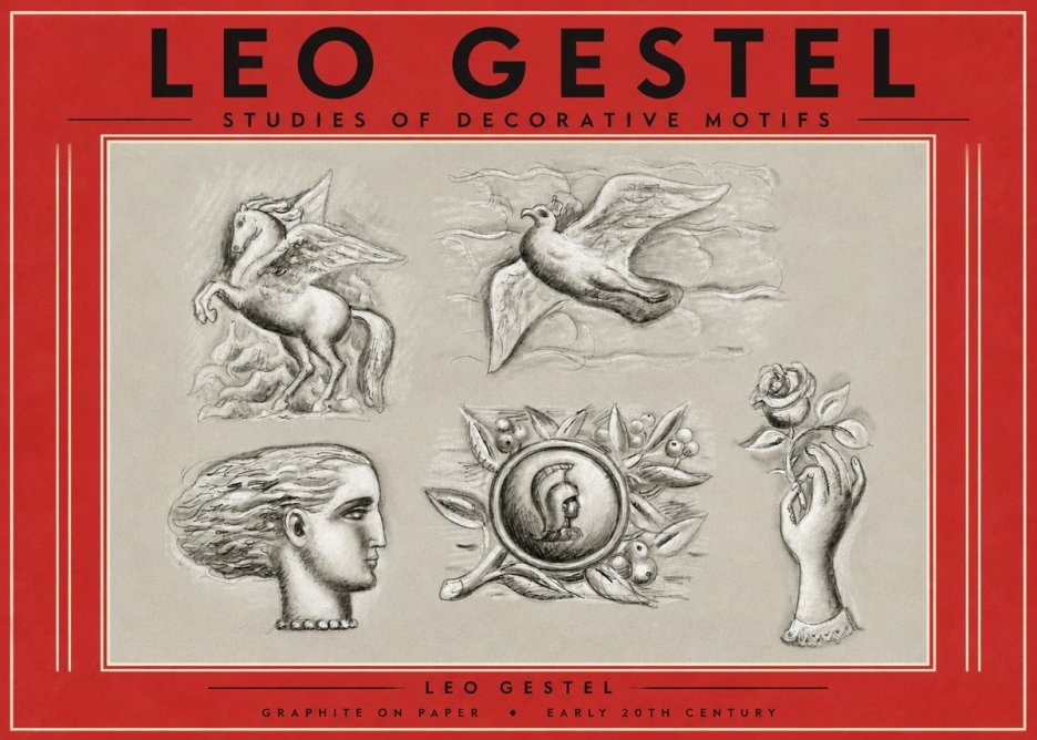 Leo Gestel Studies of Decorative Motifs No4 - Póster