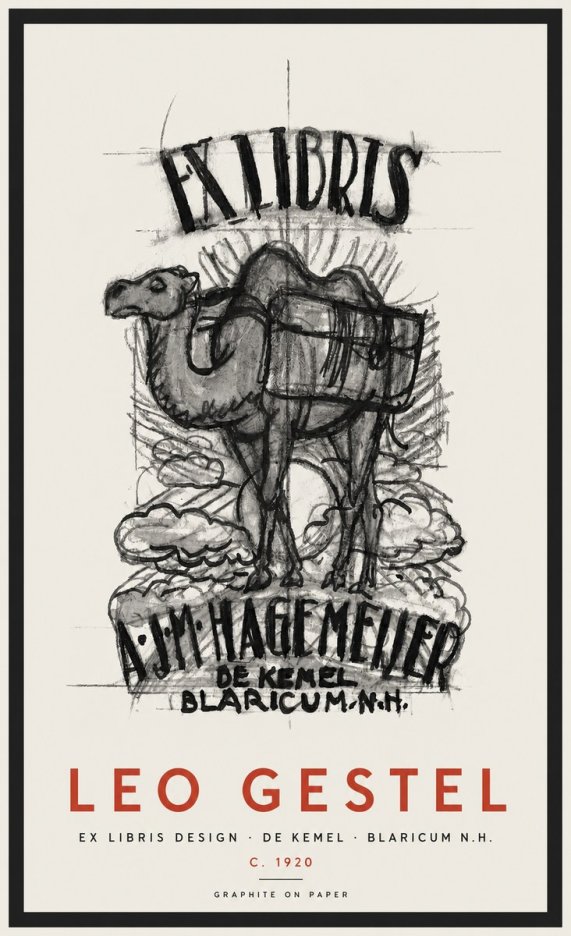 Leo Gestel Ex Libris Design No2 - Póster
