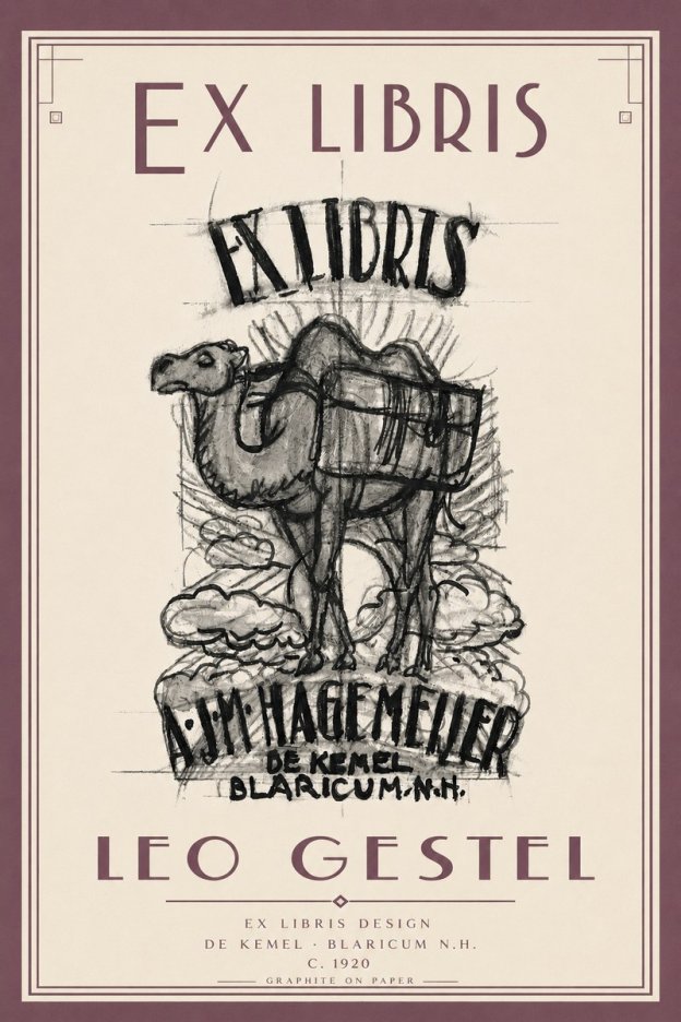 Leo Gestel Ex Libris Design No6 - Póster
