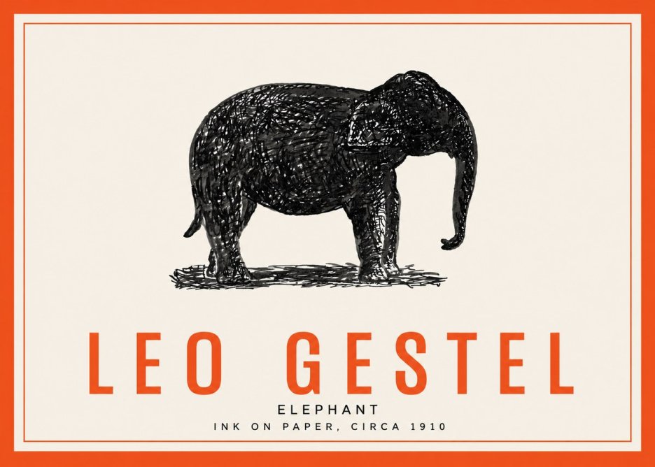 Leo Gestel Elephant No3 - Póster