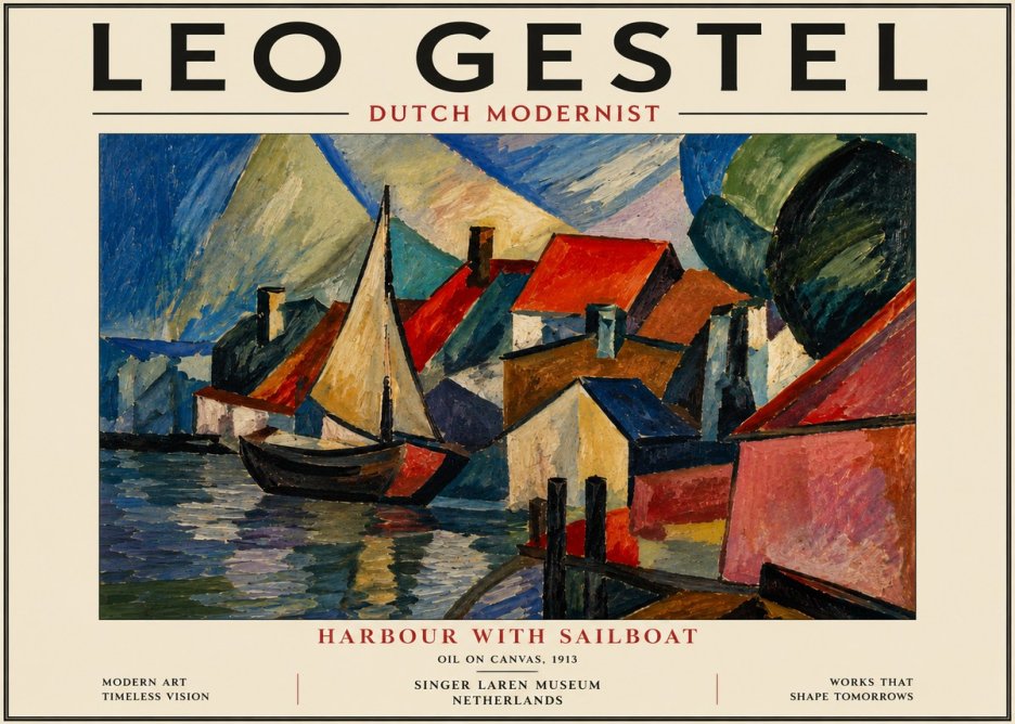 Leo Gestel The Quiet Moment No4 - Póster