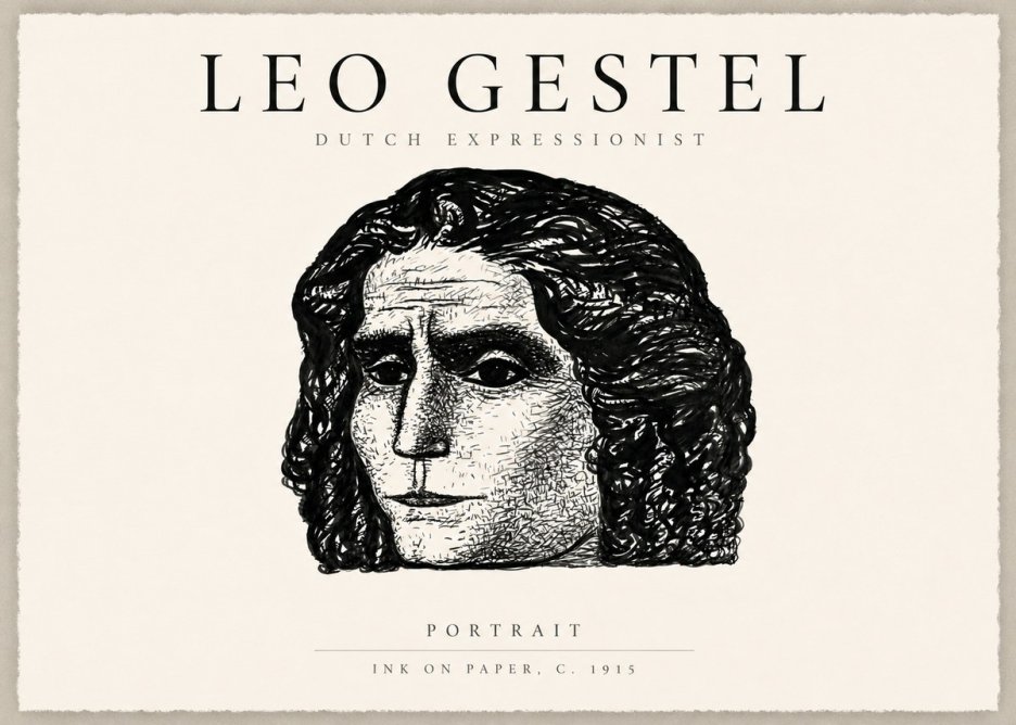 Leo Gestel Portrait No6 - Póster