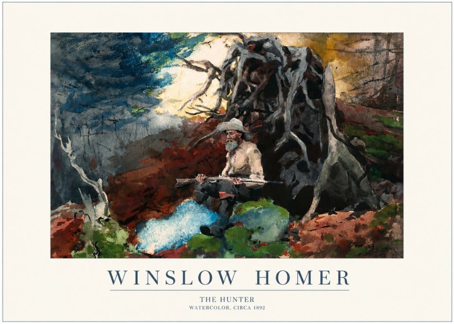 Winslow Homer The Hunter No1 - Póster