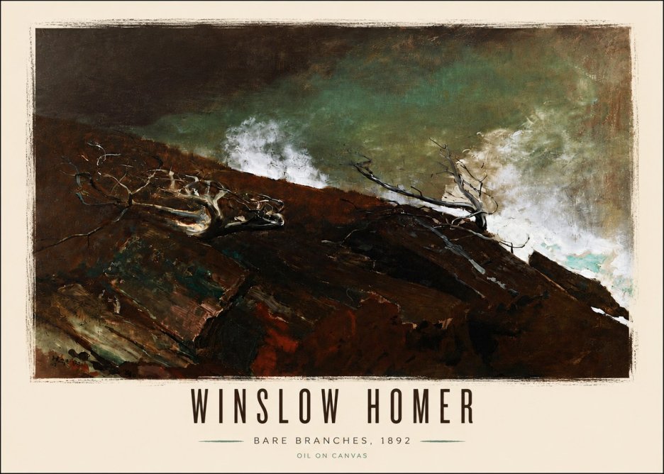 Winslow Homer Bare Branches, 1892 No6 - Póster