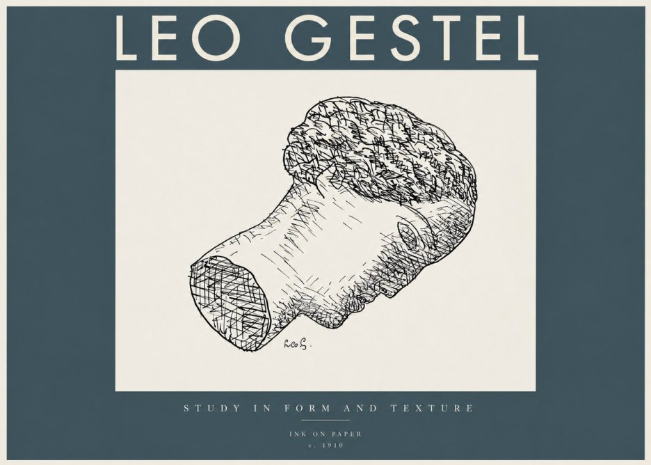 Leo Gestel Study in Form and Texture No2 - Póster