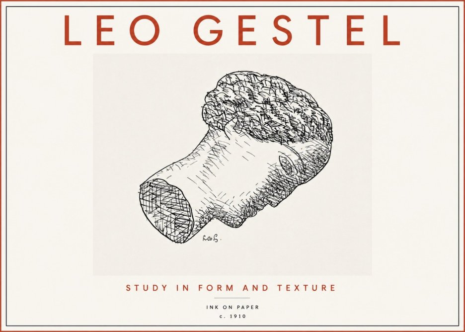 Leo Gestel Study in Form and Texture No3 - Póster
