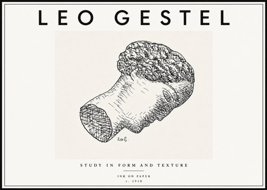 Leo Gestel Study in Form and Texture No6 - Póster