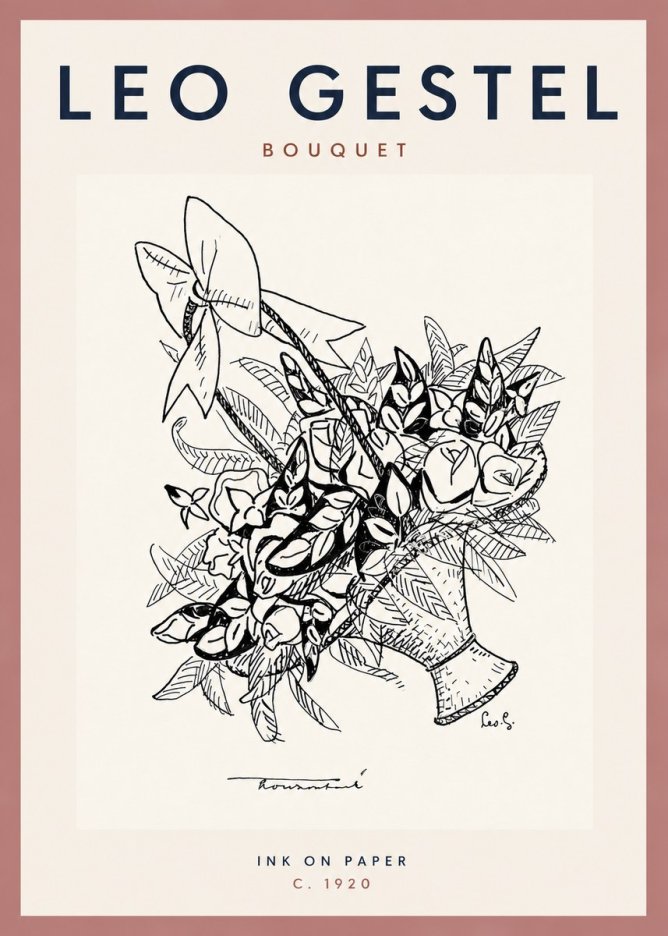 Leo Gestel Bouquet No3 - Póster