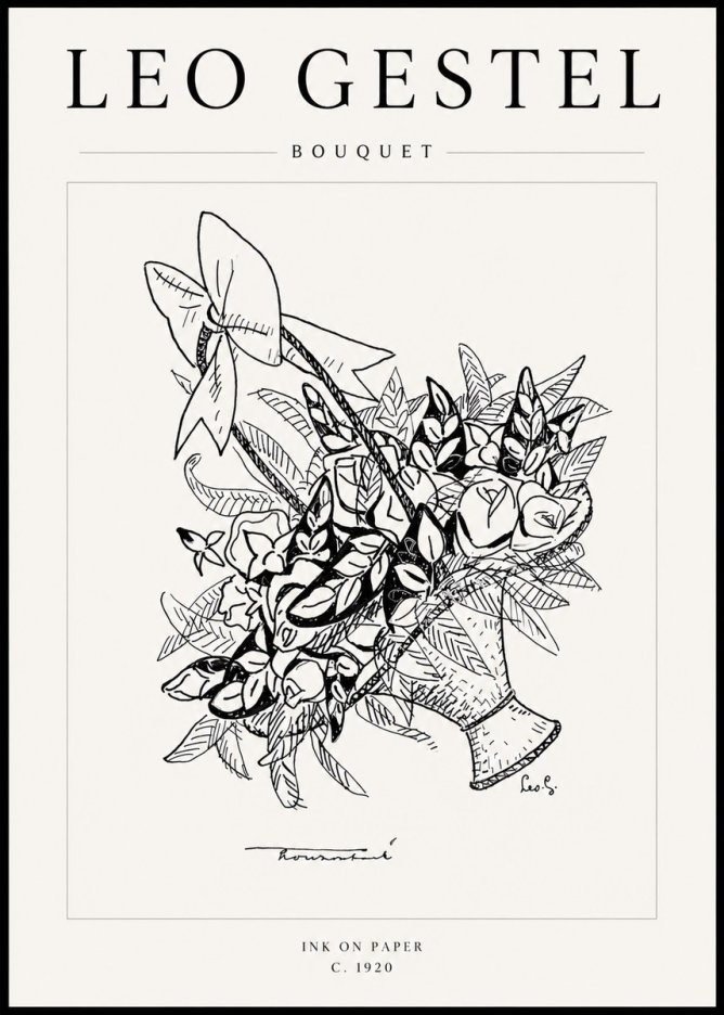 Leo Gestel Bouquet No4 - Póster