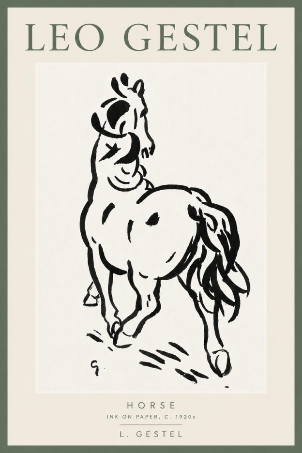 Leo Gestel Horse No6 - Póster