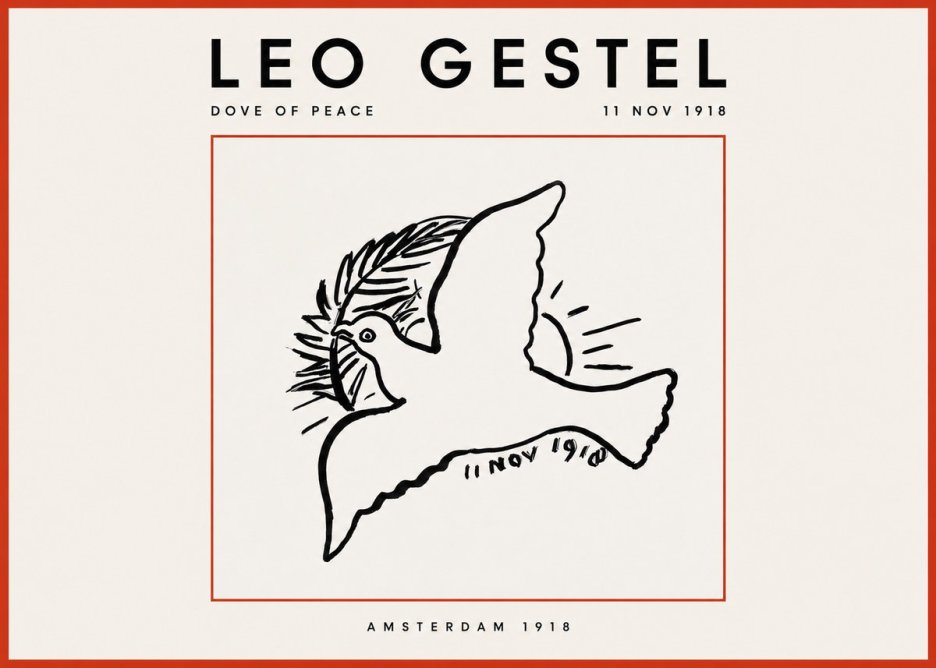 Leo Gestel Dove of Peace No2 - Póster
