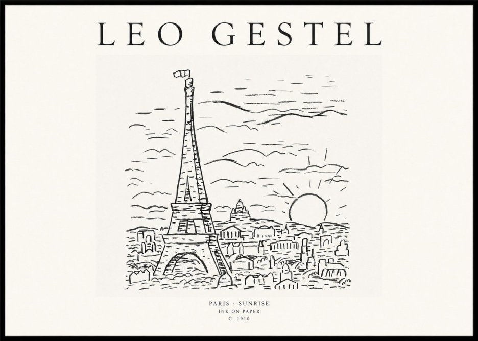 Leo Gestel Paris Sunrise No1 - Póster