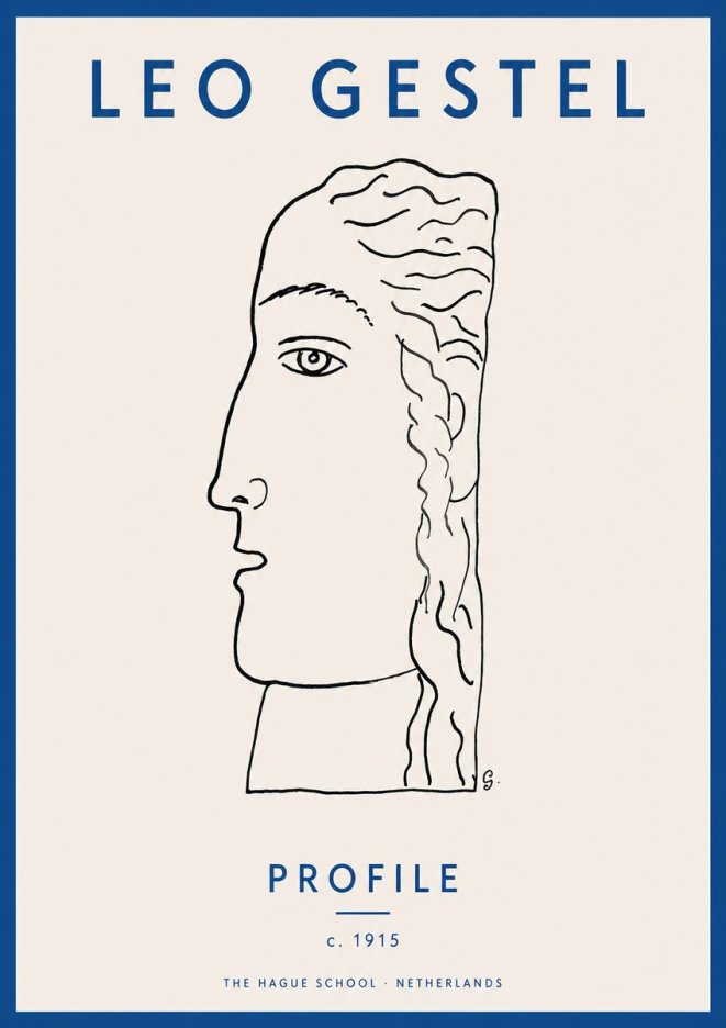 Leo Gestel Profile No2 - Póster