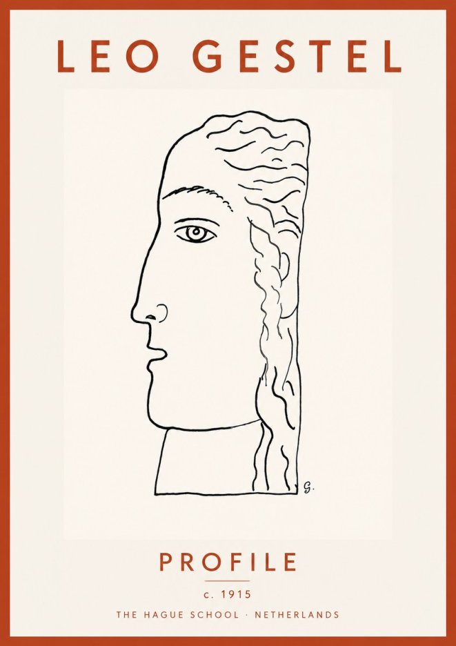 Leo Gestel Profile No4 - Póster