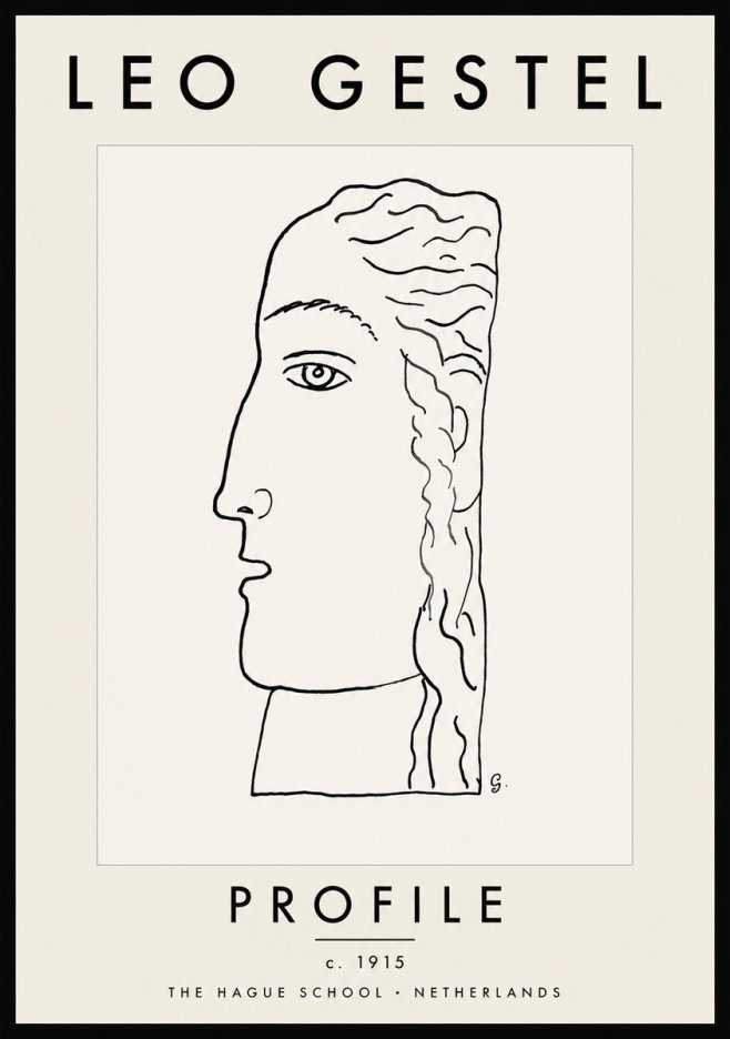 Leo Gestel Profile No5 - Póster