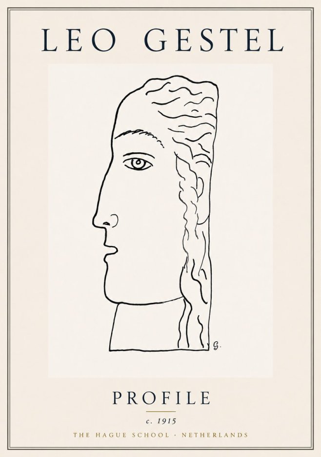 Leo Gestel Profile No6 - Póster