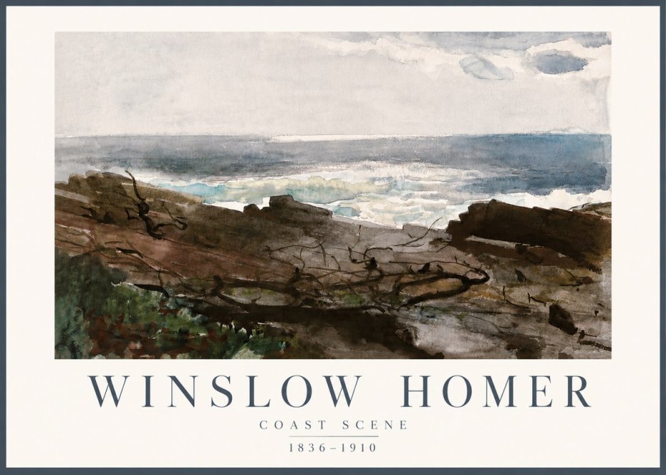 Winslow Homer Coast Scene No4 - Póster