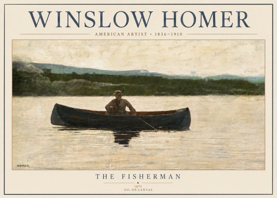 Winslow Homer The Fisherman No4 - Póster