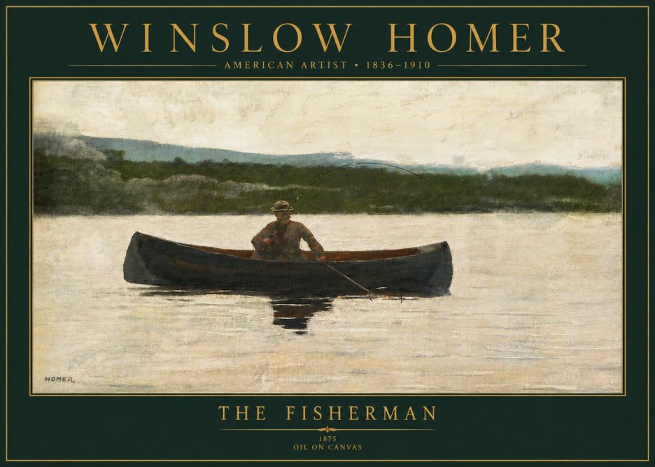Winslow Homer The Fisherman No5 - Póster