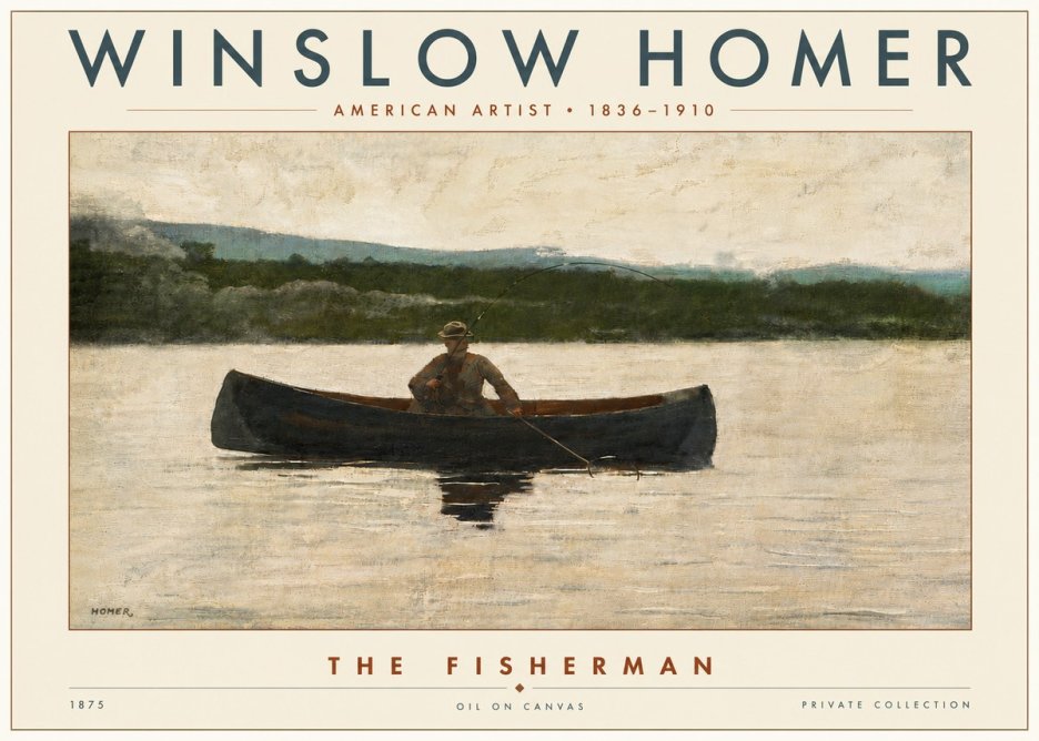 Winslow Homer The Fisherman No6 - Póster