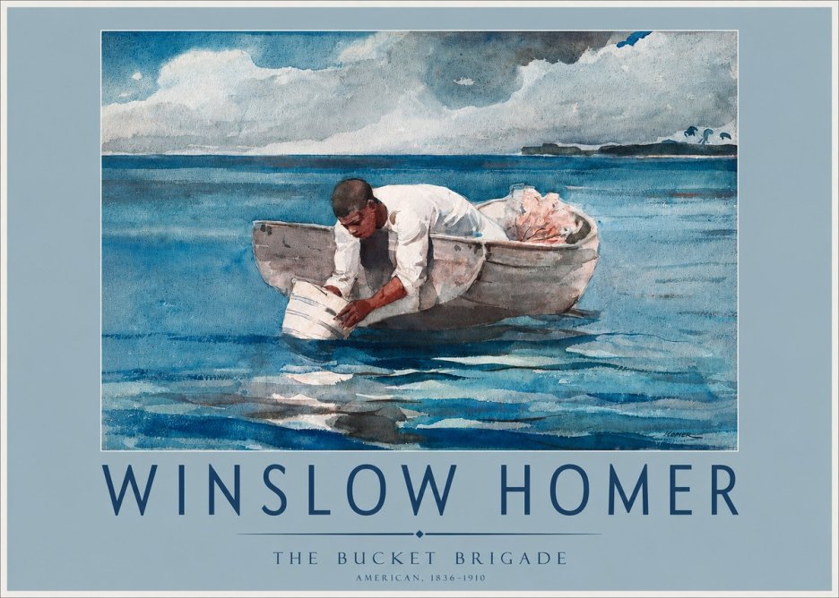 Winslow Homer The Bucket Brigade No2 - Póster
